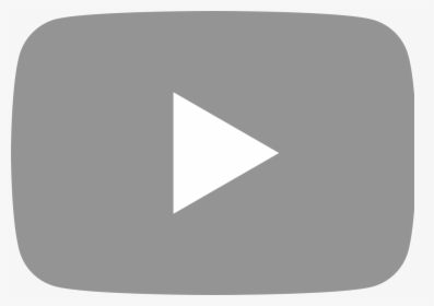 Grey Youtube Icon Svg, HD Png Download - kindpng