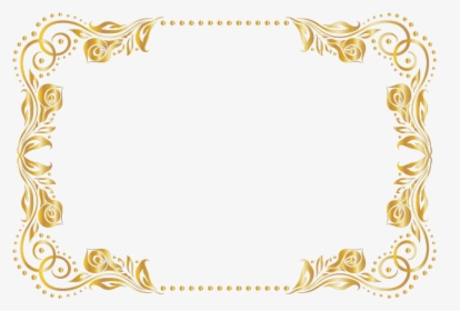 Elegant Gold Gold Border Transparent Background, HD Png Download, Free Download