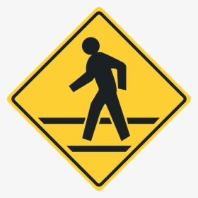 Us Pedestrian Crossing Sign, HD Png Download, Free Download