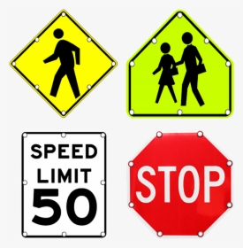 School Crossing Sign, HD Png Download, Free Download
