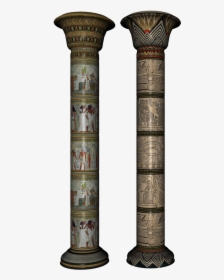 Egyptian Columns Png , Png Download - Egyptian Columns In Color, Transparent Png, Free Download