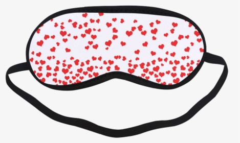 Red Falling Hearts On Pink Sleeping Mask - Rainbow Sleep Mask, HD Png Download, Free Download