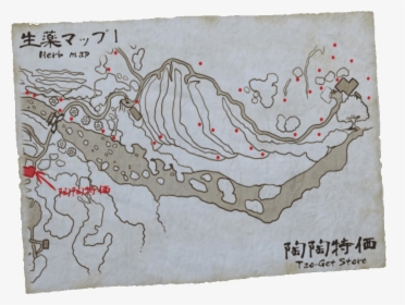 Shenmue 3 Herb Map, HD Png Download, Free Download