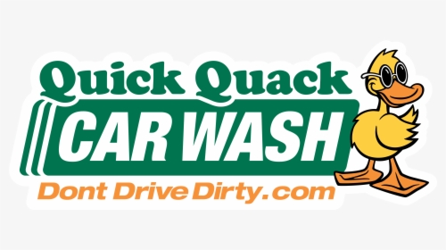 Logo Of Quick Quack Car Wash, With An Image Of Quackals, - Quick Quack Car Wash, HD Png Download, Free Download