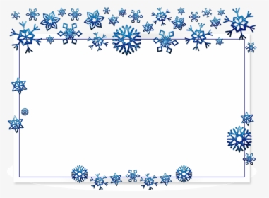 Christmas Borders Silver And Blue, HD Png Download, Free Download