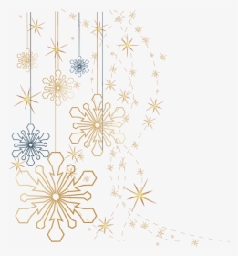 Snowflake Portable Network Graphics Clip Art Image - Snowflakes Transparent Background Frame, HD Png Download, Free Download