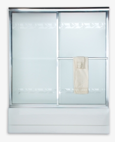 Prestige Framed Sliding Tub Shower Doors - Hammered Glass Shower Door, HD Png Download, Free Download