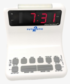 Deafworks Futuristic 2 Alarm Clock - Led Display, HD Png Download, Free Download
