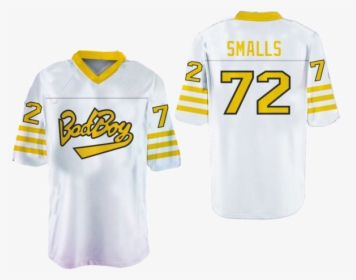 Biggie Smalls 10 Bad Boy White Football Jersey Stitch - Active Shirt, HD Png Download, Free Download
