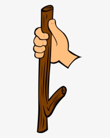 Stick In Hand Clipart, HD Png Download, Free Download