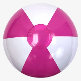 16-inch Hot Pink & White Beach Balls - Pink And White Beach Balls, HD Png Download, Free Download