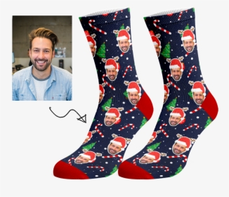 Christmas Face Socks, HD Png Download, Free Download