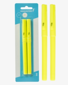 Indico Highlighter Pen-style Chisel Tip Yellow 2pk - Marking Tools, HD Png Download, Free Download