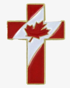 Canada Flag With Cross, HD Png Download, Free Download