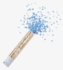 Blue Gender Reveal Confetti Shooter - Confetti Cannon, HD Png Download, Free Download