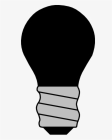 Light Bulb Off Black Svg Clip Arts - Light Bulb Off Clipart, HD Png Download, Free Download