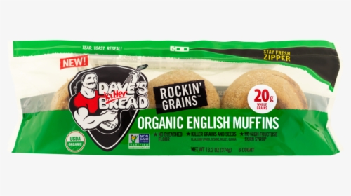 Dkb Rockin Grains English Muffins Final Photo - Dave's Killer English Muffins Nutrition, HD Png Download, Free Download