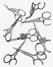 Download Vintage Scissors Clip Art Png For Designing - Scissor Vintage Png, Transparent Png, Free Download