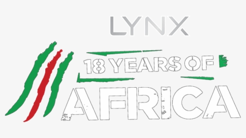 Lynx 18 Years Of Africa - Line Art, HD Png Download, Free Download