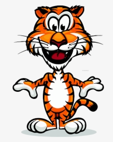 Tigger Clipart Vectors Logo Images Illustration Drawing - Tiger Holding Sign Clipart, HD Png Download, Free Download