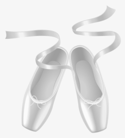 Ballet-shoes - White Ballet Shoes Clipart, HD Png Download, Free Download