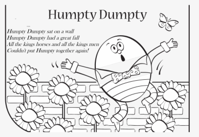 Humpty Dumpty Clipart Broken - Humpty Dumpty To Color, HD Png Download, Free Download