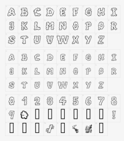 Stencil Number Letter Font - Number Font Tattoo, HD Png Download - kindpng