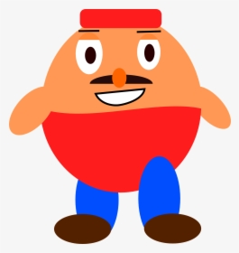 Fat Man Free Cute Platformer Game Character - Character For An Platform Game Png, Transparent Png, Free Download