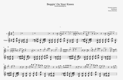 Beggin On Your Knees Piano Notes, HD Png Download, Free Download