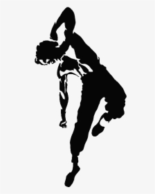 Silhouette Sticker Wall Decal - Silhouette Bruce Lee Vector, HD Png Download, Free Download