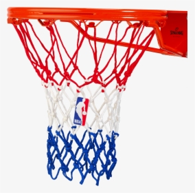 Basketball Hoop Side View Png - Spalding Red White And Blue Basketball Net, Transparent Png, Free Download