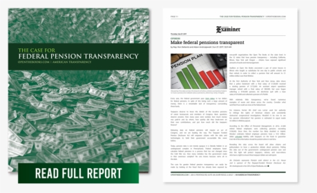 15 Federal Pension Transparency - Brochure, HD Png Download, Free Download