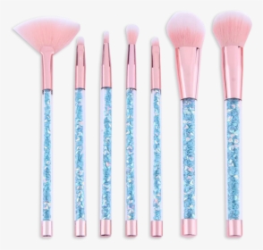 Mermaid Glitter 7 Piece Makeup Brush Set - Makeup Brushes, HD Png Download, Free Download