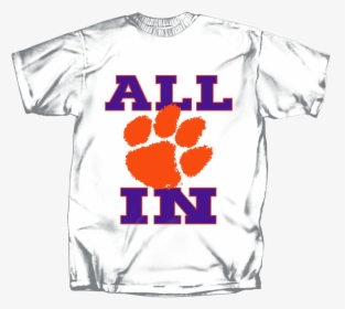 Clemson Paw All In Short Sleeve T Shirt"  Class="lazyload - Clemson Tiger Paw, HD Png Download, Free Download