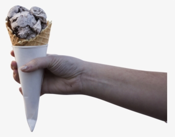 Ice Cream Cone In A Hand Png Image - Hand Ice Cream Png, Transparent Png, Free Download