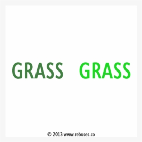 Green Grass Rebus Puzzle, HD Png Download, Free Download