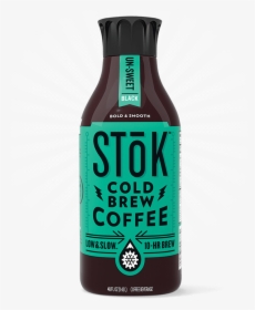 Stōk Unsweet Black Cold Brew Coffee 48 Oz - Stok Unsweetened Cold Brew, HD Png Download, Free Download