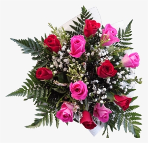 Pink Rose Bouquet - Garden Roses, HD Png Download, Free Download