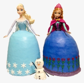 Frozen Elsa & Ana Doll Cakes - Barbie, HD Png Download, Free Download