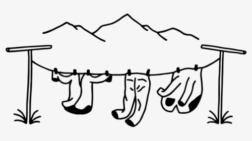 Windy Peak Branding Finals Clothes Line Tb Bw - Line Art, HD Png Download, Free Download