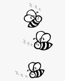 Black And White Bee Clipart, HD Png Download, Free Download