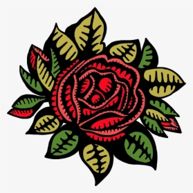 Red Rose Top View - Santa Cruz Rose Logo, HD Png Download, Free Download