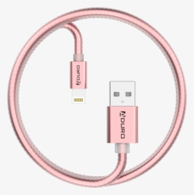 Rose Gold - Metallic Spring Data Cable, HD Png Download, Free Download