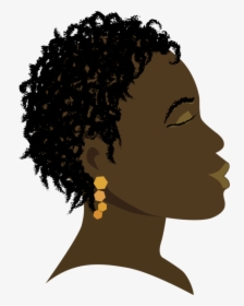 Forehead,head,silhouette - Free African Woman Clipart, HD Png Download, Free Download