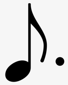 Filedotted Eighth Note Stem Up - Dotted Eighth Note Symbol, HD Png Download, Free Download