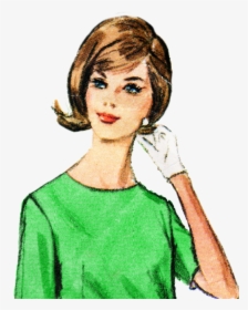 Free Retro Lady Clip Art - Lady Clipart, HD Png Download, Free Download