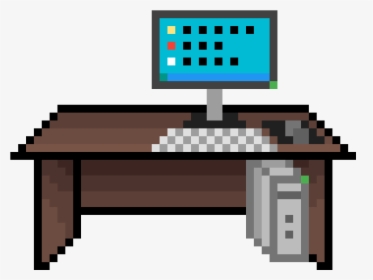 Computer Desk On - Pixel Art Playstation Controller, HD Png Download, Free Download