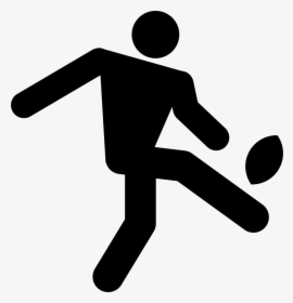 Kicking A Ball Png - Rugby Kick Icon, Transparent Png, Free Download