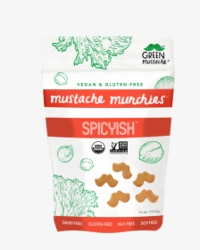 Mustache Munchies "spicyish - Green Mustache Crackers, HD Png Download, Free Download