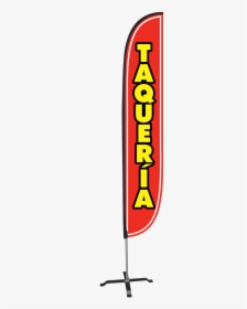 Se Habla Espanol Feather Flag Outdoor Sign Png Work - Orange, Transparent Png, Free Download